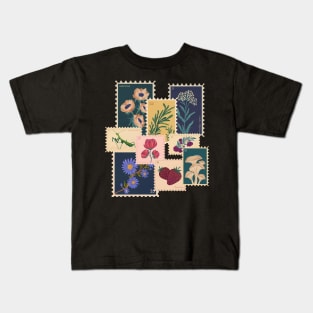 Vintage Stamps Kids T-Shirt